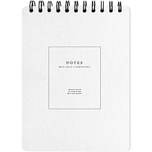 Блокнот "Notes", А5, 50 листов, в клетку, белый