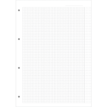Сменный блок для тетради на кольцах "Basic", A4, 100 листов, клетка 