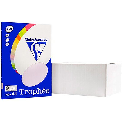 Бумага цветная "Trophée", А4, 100 листов, 80 г/м2, сиреневый - 2