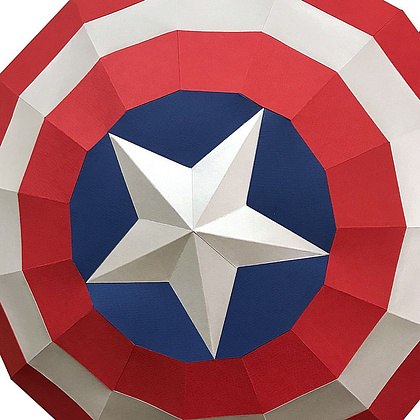 Набор для 3D моделирования "Щит Капитана Америки" - 2