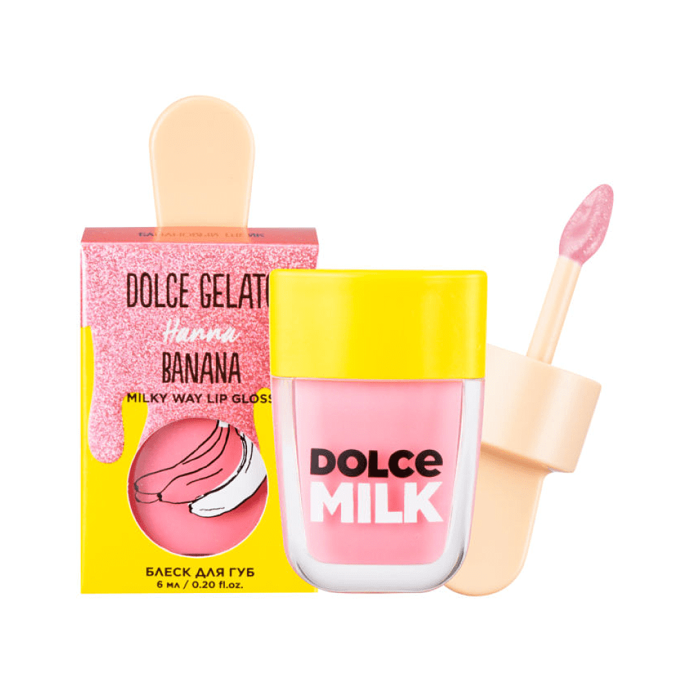 Блеск для губ DOLCE MILK GELATO "Ханна Банана", 6 мл