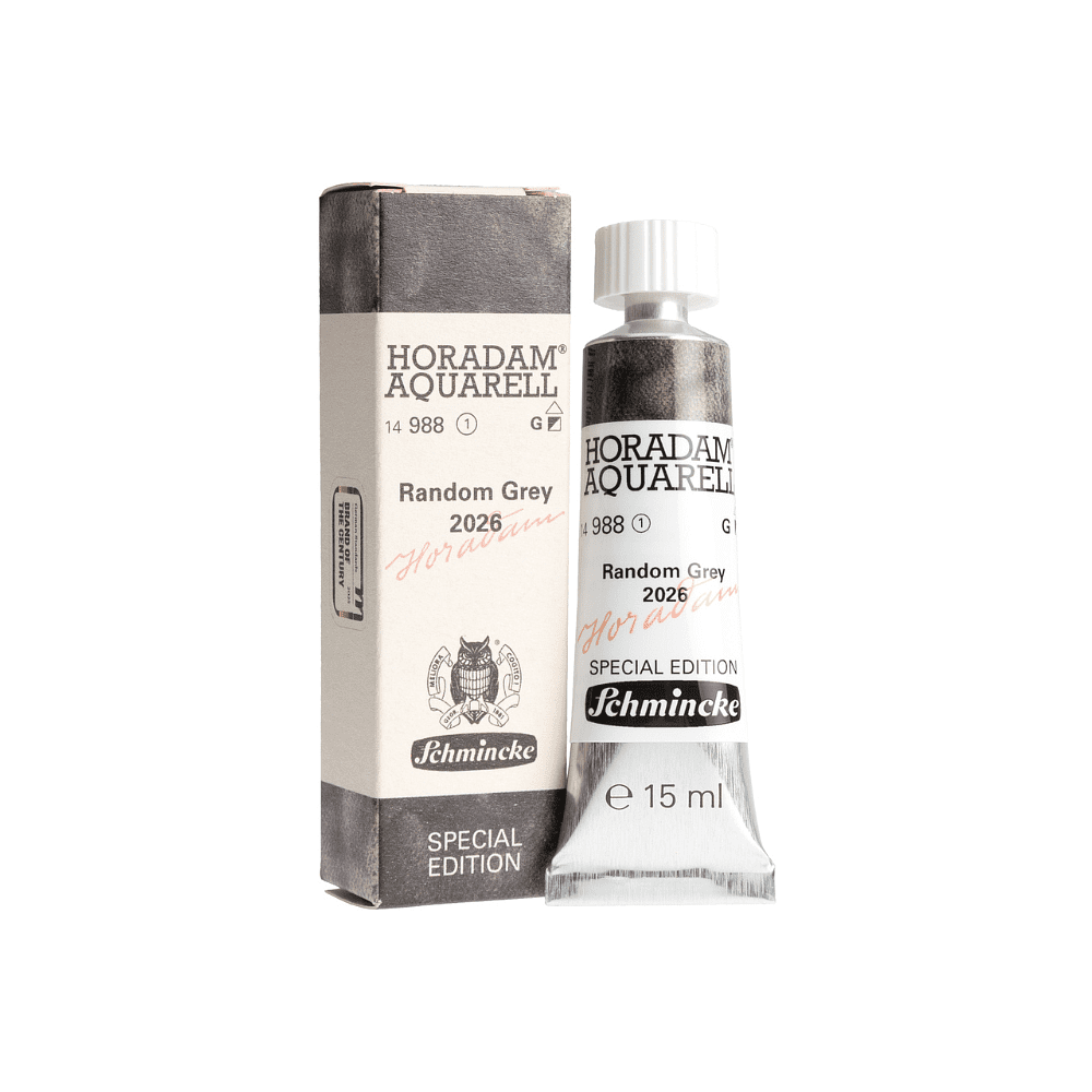 Краски акварельные "Horadam Retro", серый рандомный (Random Grey), 15 мл, туба