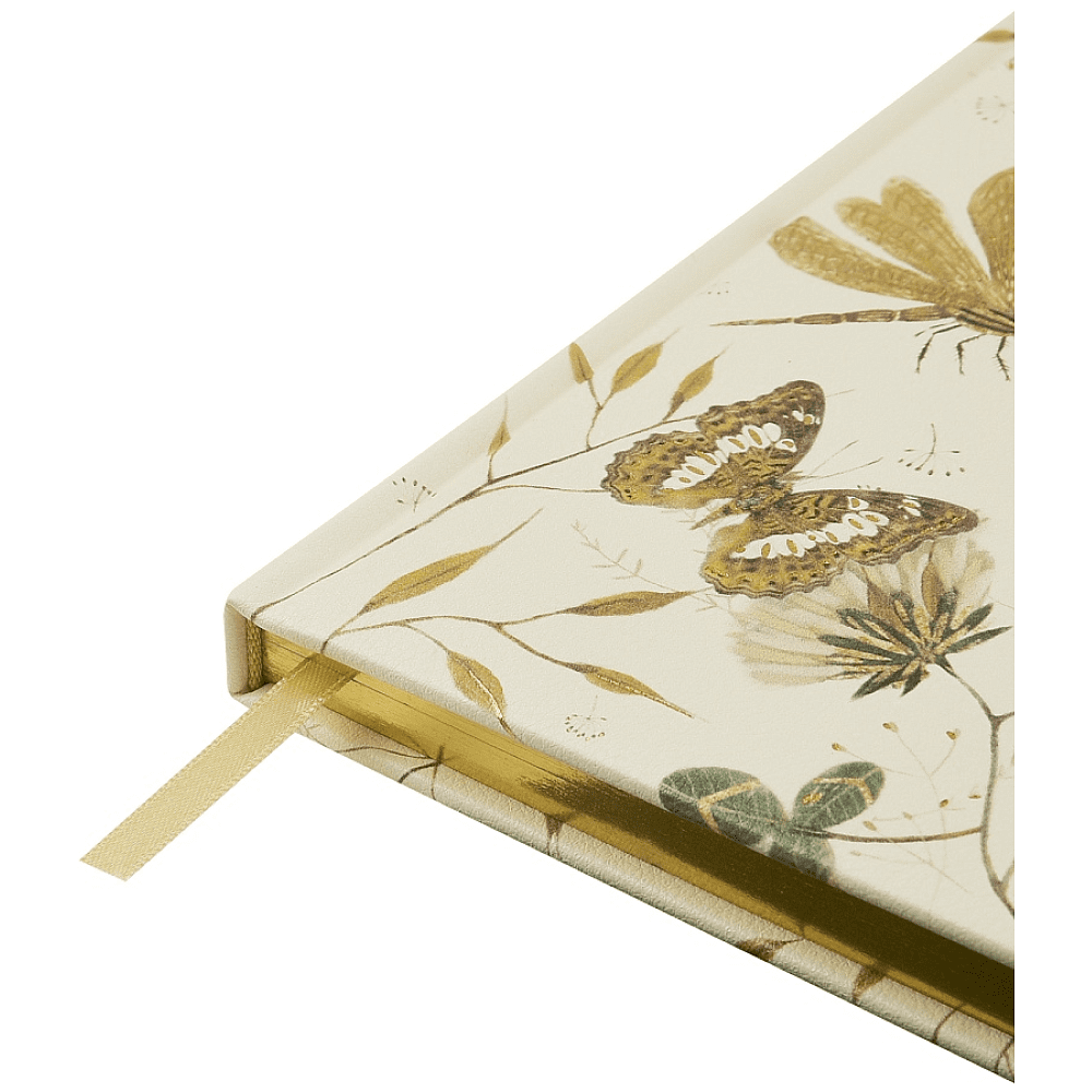 Ежедневник недатированный "Fauna. Бабочки", А5, 240 страниц, молочный - 4