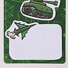 Бумага для заметок "С Днем защитника Отечества", 193x85 мм, 80 листов, зеленый - 3