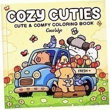 Раскраска на английском языке "Cozy Cuties. Cute and Comfy Colouring Book", Coco Wyo