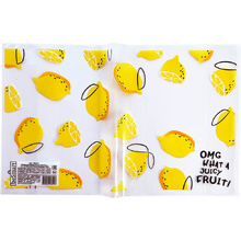 Обложка для тетрадей "Fruits", А5, белый, желтый