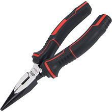 Длинногубцы "Deli" 155 мм, красный, черный