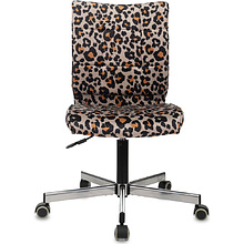 Кресло для персонала "Бюрократ СH-330M/LEO", ткань, металл, леопардовый