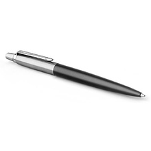 Ручка шариковая автоматическая "Jotter Core K63 Bond Street Black CT", 1,0 мм, черный, серебристый, стерж. синий