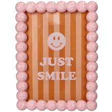 Фоторамка "Smiley", 13х18 см, полирезина, розовый