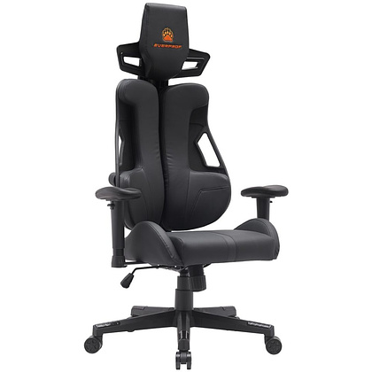 Кресло игровое EVERPROF "Serval Q", экокожа, пластик, черный