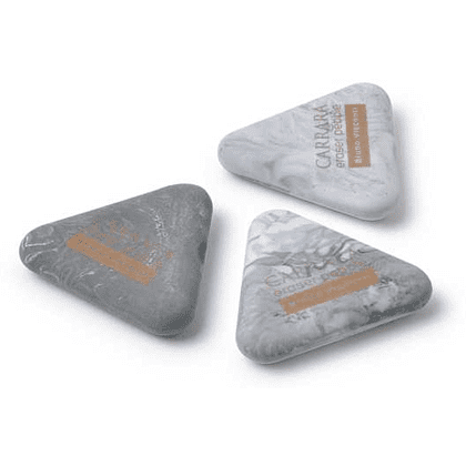 Ластик "Carrara", ассорти, белый, серый