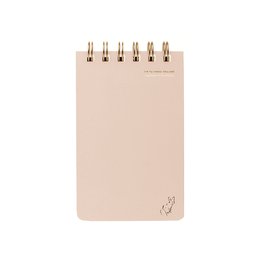 Блокнот "Total Beige", В6, 100 листов, линейка, спираль сверху, бежевый - 2