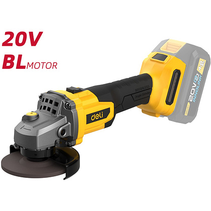 Шлифмашина угловая Deli YS EDC602Z, без аккумуляторов и ЗУ - 3 Шлифмашина угловая Deli YS EDC602Z, без аккумуляторов и ЗУ - 3