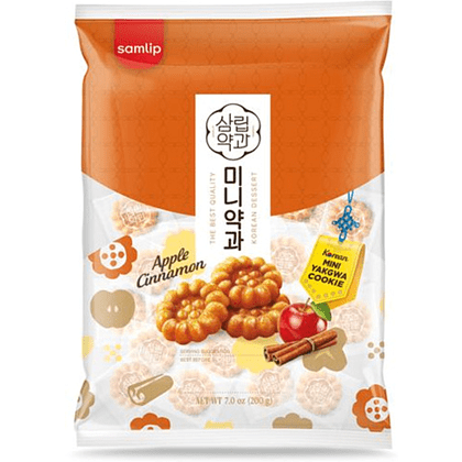 Печенье "Samlip Mini Yakgwa" со вкусом яблока с корицей, 200 г