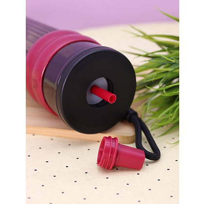 Кружка термическая "Тамблер Heat", 750 мл., пластик, черный, красный - 5