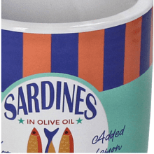 Кашпо "Sardines", фаянс, разноцветный