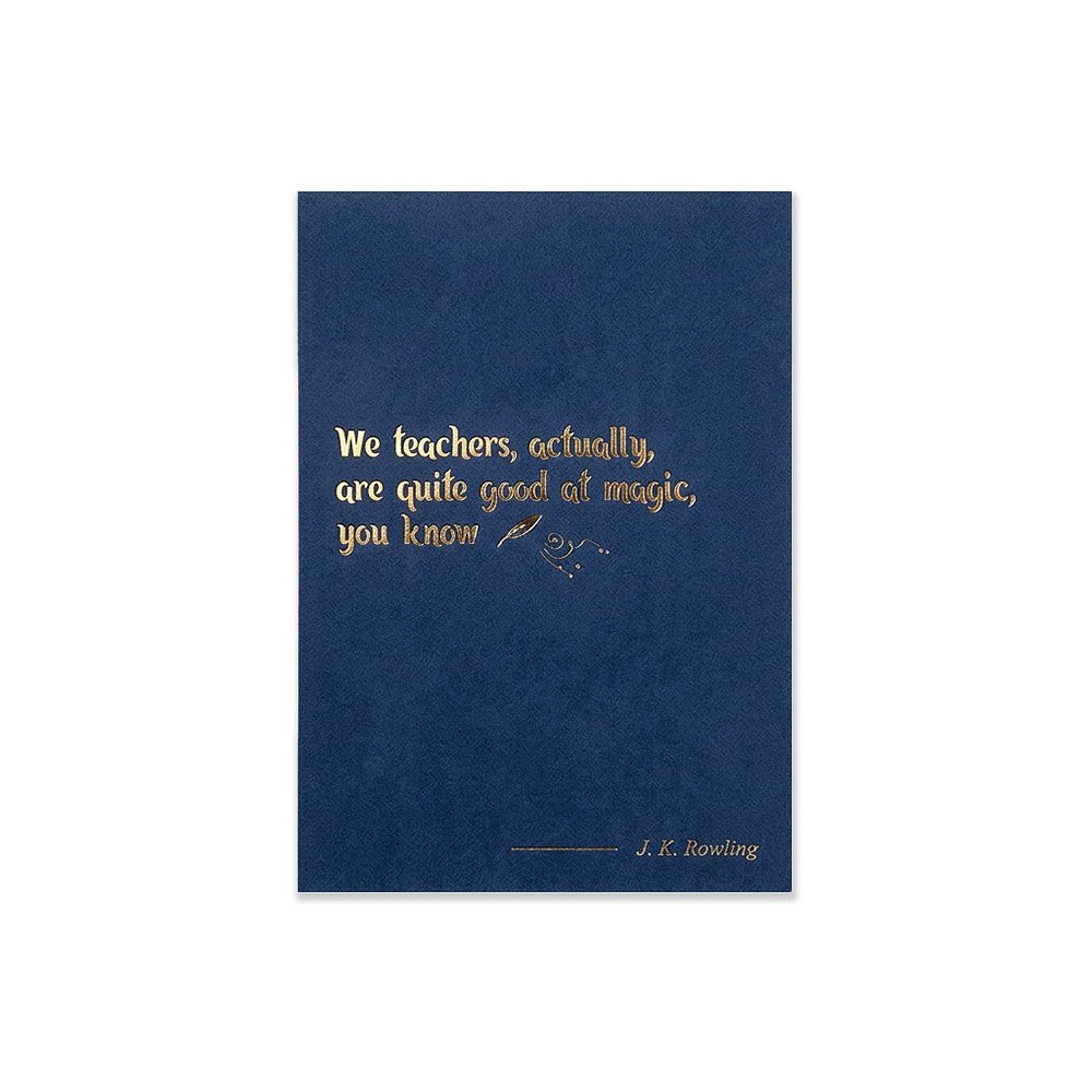 Открытка дизайнерская "We teachers, actually, are quite good at magic, you know. J. K. Rowling", 148x105 мм 