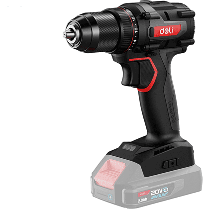 Аккумуляторная дрель-шуруповерт Deli RS EDE-DZ20-2, 20 В, 70 Нм, без АКБ и З/У, коробка - 3 Аккумуляторная дрель-шуруповерт Deli RS EDE-DZ20-2, 20 В, 70 Нм, без АКБ и З/У, коробка - 3