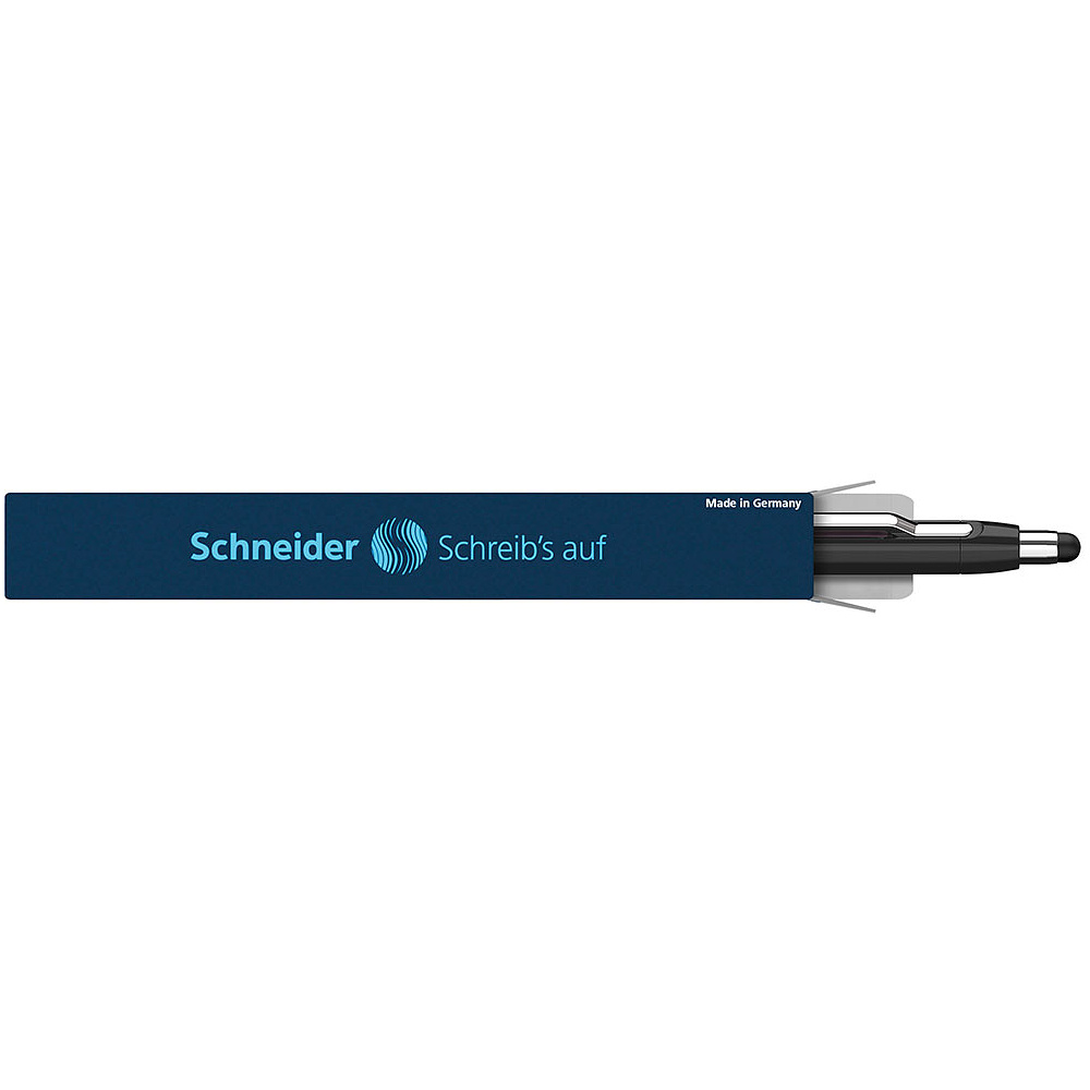 Ручка шариковая автоматическая "Schneider Epsilon Touch", черный, розовый, стерж. синий - 4