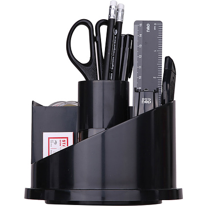 Набор настольный "Deli Maxi 38251А", 153x153x145 мм, черный, -50%