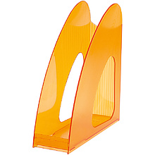 Лоток для бумаги вертикальный "Twin", прозрачный оранжевый