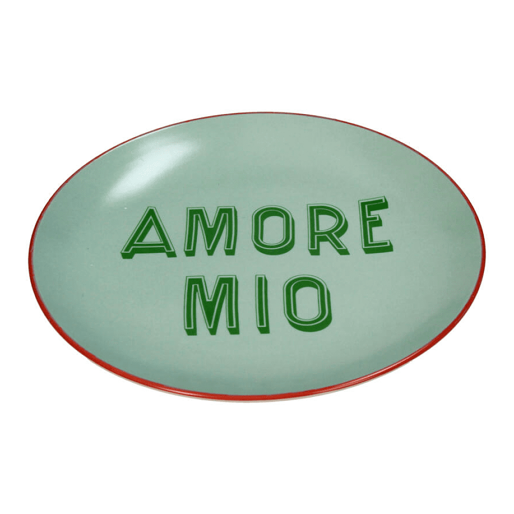 Тарелка керамическая "Amore Mio", 20.5х20.5 см, зеленый