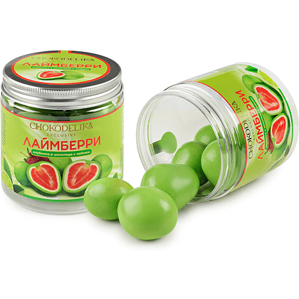 Драже "Лаймбери", 100 гр., клубника в шоколаде с лаймом - 2