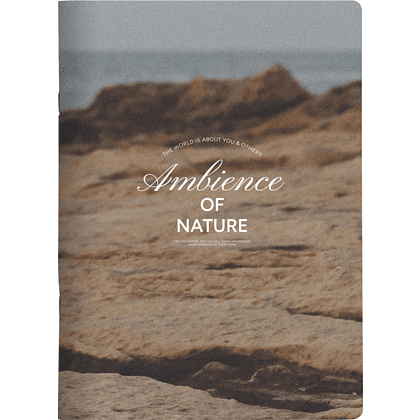 Тетрадь "Ambience скала", A4, 48 листов, клетка, разноцветный