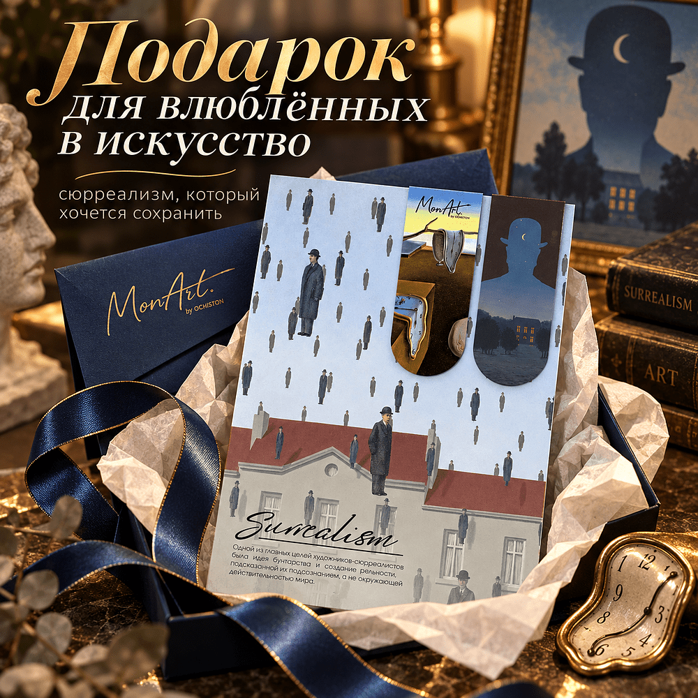 Открытка дизайнерская "Surrealism" с магнитными закладками (2 шт.)  - 4