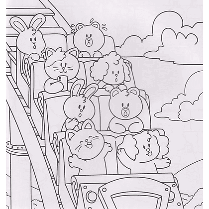 Раскраска "Уютная раскраска. Забавные животные" - 3