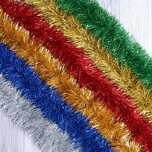 Гирлянда-мишура "Норка", d10 см х 2 м, ассорти