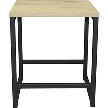 Табурет RION ALLERD, металл, ЛДСП, черный муар, Дуб Нокс