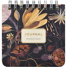 Блокнот Bruno Visconti "Pocket Journal. Ночные Цветы", 60 листов, линейка, разноцветный