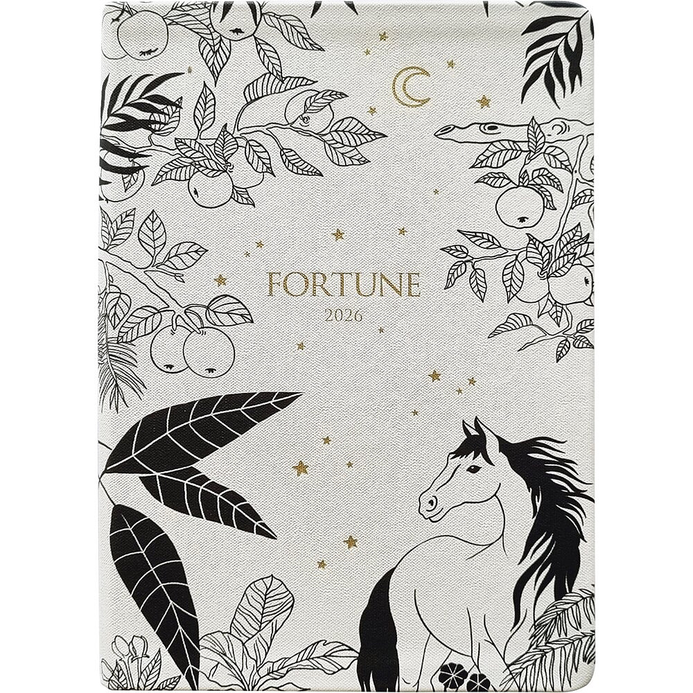 Ежедневник датированный "Fortune" на 2026 год, А5, белый