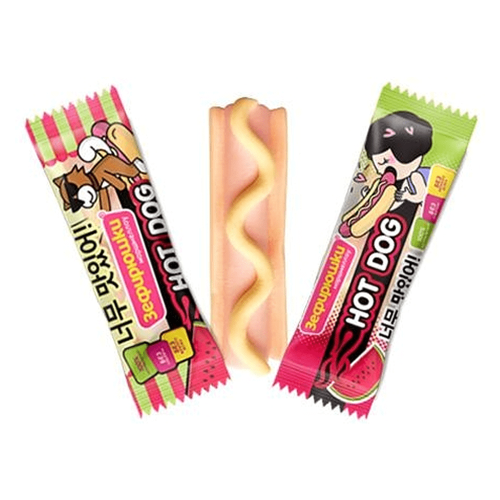 Зефир воздушный "Зефирюшки. Хот-дог Арбузный", 18 гр