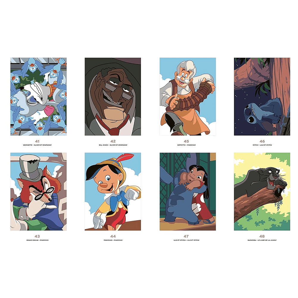 Раскраска по номерам на французском языке "Coloriages mystères Disney -Les Grands classiques. Spécial débutants" - 6