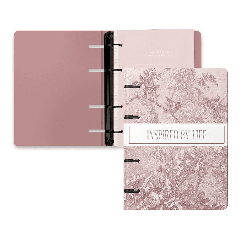 Тетрадь "Floreale. Cedar Rose", А4, 120 листов, клетка, на кольцах, розовый - 2