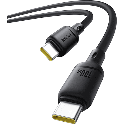 Кабель Baseus P10377704113-00, Type-C to Type-C, 100W, 1 м, Cluster Black - 2
