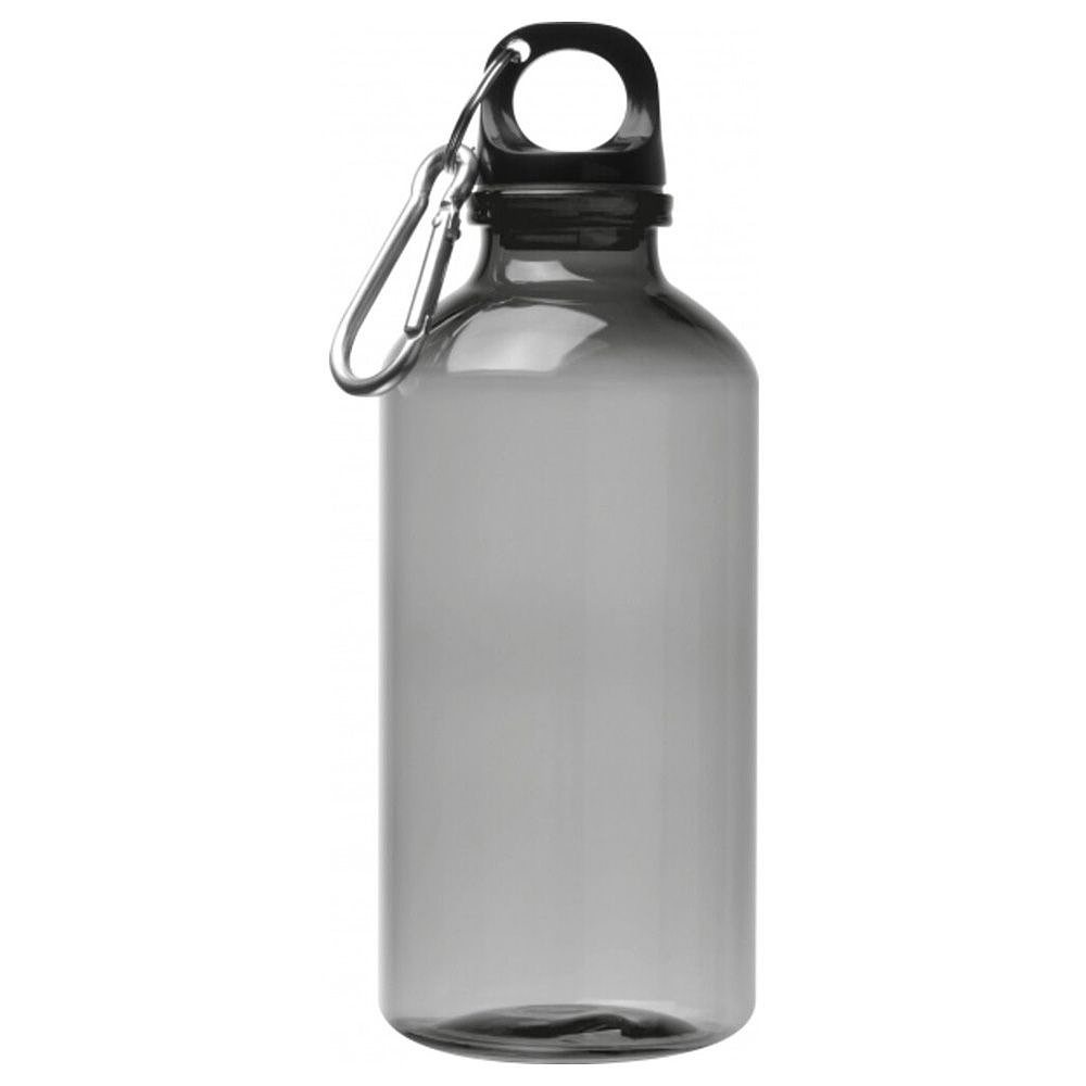 Бутылка для воды "Mechelen", пластик, 400 мл, прозрачный графитовый