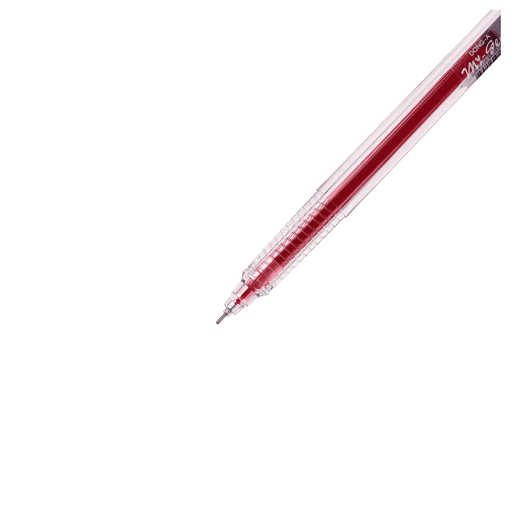 Ручка гелевая "My-Gel Standard", 0.5 мм, прозрачный, стерж. красный - 4