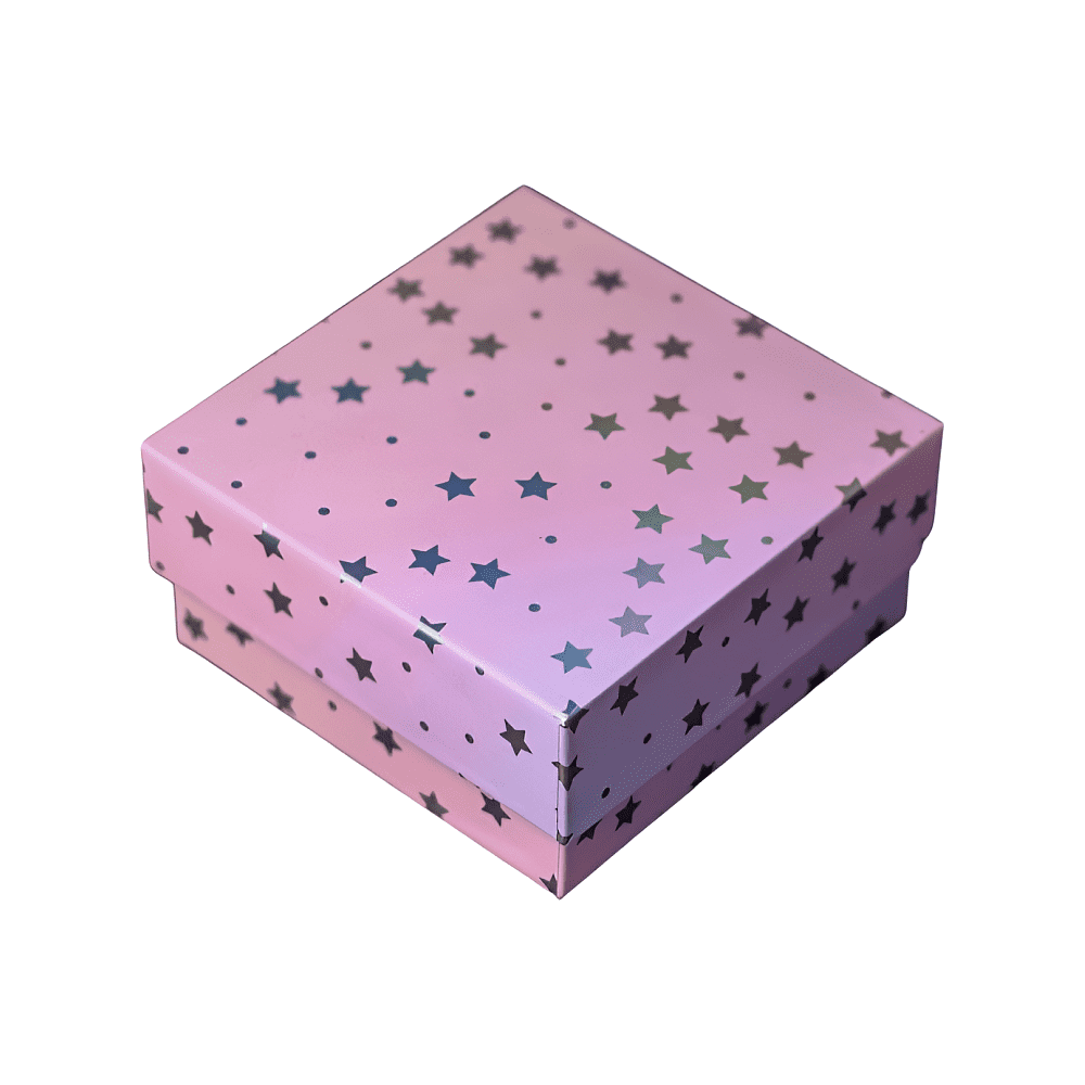 Коробка подарочная "Starry sky pink", 15х15х6.5 см, картон