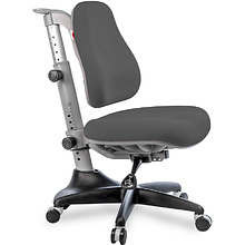 Кресло детское Comf-Pro Match Chair, ткань, серый, пластик, корпус черный, серый, с чехлом салатовым