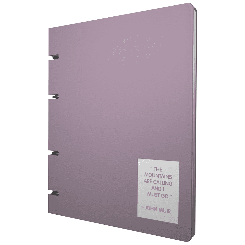 Тетрадь "Nuances. Эустома", А4, 120 листов, клетка, фиолетовый