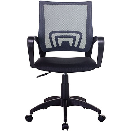 Кресло для персонала Бюрократ "CH-695NLT", ткань, пластик, темно-серый, черный - 2