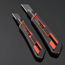 Нож строительный Deli YS EDL018G, 18 мм, универсальный