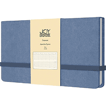 Планинг надатированный "Joy Book. Спелая голубика", искусственная кожа, на резинке, синий 