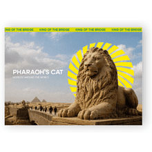 Открытка дизайнерская "Pharaoh's cat", 148х105 мм