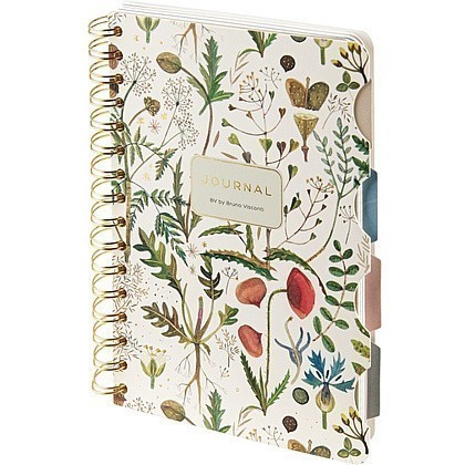 Книга записная "Flora. Луговые травы", А5, 150х210 мм, 120 листов, белый