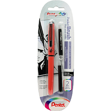 Кисть-ручка "Pocket Brush XGFKPF" + 2 картриджа, оранжевый, блистер